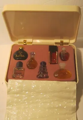 Vintage Set Of 7 Miniature PERFUMES In Plastic Box UNUSED Excellent Condition!!! • $35