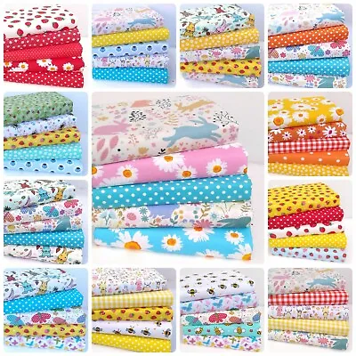 Childrens Easter Fabric Bundles Fat Quarters & Squares Craft Sewing  Poly Cotton • £3.20