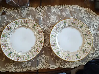 2 Antique Limoges Dessert / Salad / Lunch Plates C. Ahrenfeldt France Patented • $80