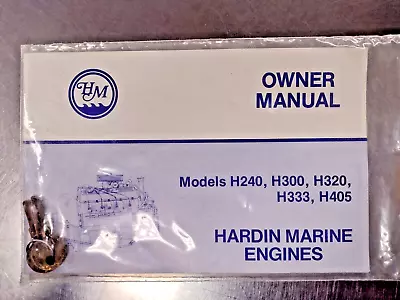 Hardin Marine Engines Owner's Manual H240 H300 H320 H333 H405 FREE SHIPPING • $19.95