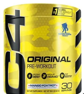 C4 Original Pre-Workout Mango Foxtrot (6.56 Oz. / 30 Servings) • $15