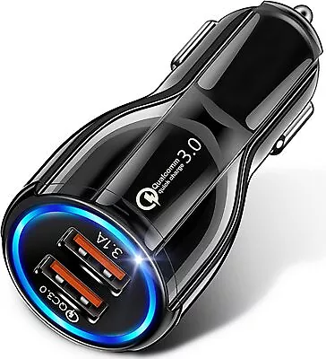 Universal 2 USB Port Fast Car Charger Socket Adapter For Iphone Samsung UK • £2.99