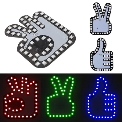 LED Sign Light Car Hand Gesture Finger Interactive Light Lamp W/ Remote Control • $14.20