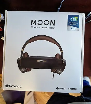 Royole Moon 3D Virtual Mobile Personal Theater Black HDMI Bluetooth NEW SEALED • $300