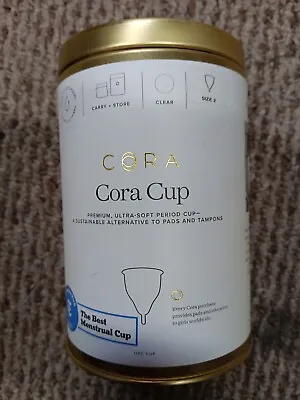 Cora Menstrual Period Cup-Alternative To Tampons/Pads(Size 2Medium-Heavy Flow) • $10