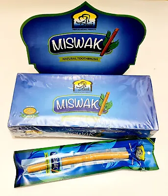 THIN MISWAK - Natural Toothbrush - Meswak Peelu - Chewing Stick (Al Khair)[48] • £9.99
