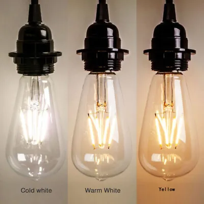£4.32 • Buy 2W/4W/6W/8W E27 ST64 Light Bulb LED Edison Lamp Vintage Filament Bulb Uk Ytr