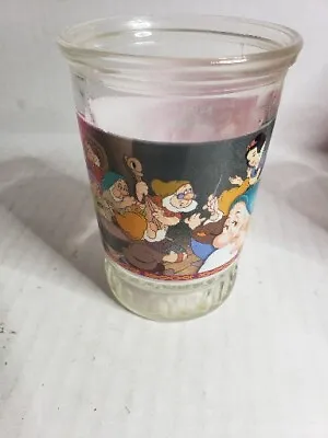 Vintage Disney Bama Jelly Jar Snow White And The Seven Dwarfs Bashful Number 6 • $5