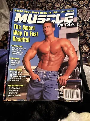 Muscle Media Magazine February 1998 Shawn Phillips - 102523JENON3-55 • $12.99