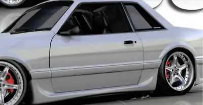 New 1979 - 1993 Ford Mustang Fox Dech Style Side Skirts Lip Body Kit • $159