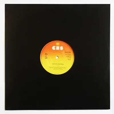 U2 U-2 Out Of Control New Wave Rock Ireland CBS 12-7951 12  45 Rpm Single • $79