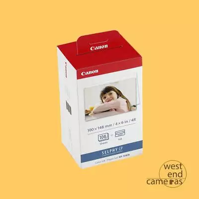 Canon KP108IN Paper And Ink (108 Photos) Compact Photo Printer - FREE POST • £29.99