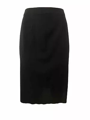 Exclusively Misook Skirt Pencil Straight Black Work Career Classic Knit Knee XL • $39.20