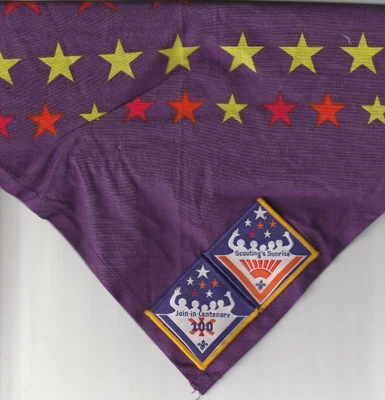 £1.50 • Buy Scout Necker UK - Centenarty 2007 With Two Badges - Multi Coloured (NK)