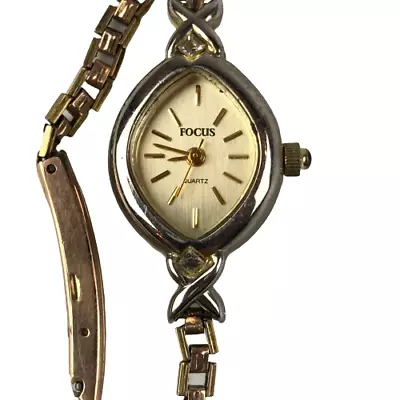 Vintage Ladies Quartz Focus Wrist Watch 9ct Sil Lined • $135