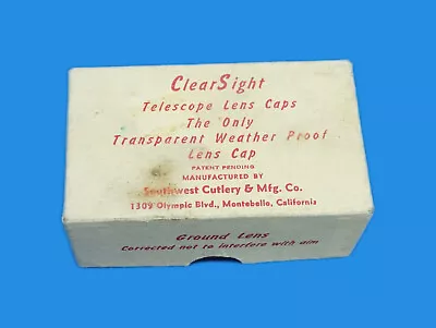 Vintage Clearsight Telescope Lens Cap Transparent Weather Proof • $6.99