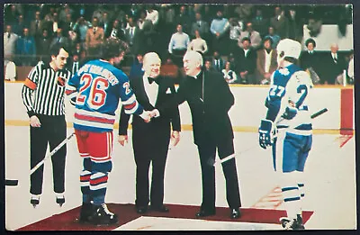 1979 Vintage Maple Leaf Gardens Postcard Season Opener Leafs Vs Rangers NHL  • $20