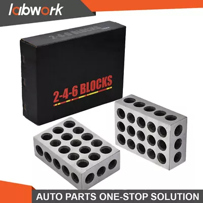 Labwork 1 Matched Pair 2-4-6 Blocks 23 Holes 0.0002  Machinist 246 Jig • $69.99