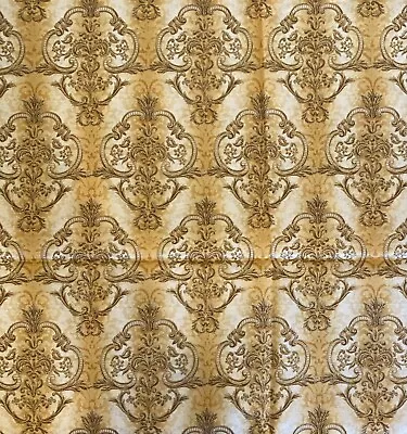 Robert Kaufman La Scala Gold Metallic Fabric D#5859  1 Yard • $14.99