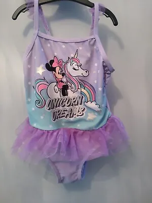 £1.50 • Buy Gorgeous Girls Disney Minnie Mouse Tutu Swimming Costume,18-24 Months *Good Cond