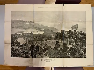 £19.99 • Buy Illustrated London News 1878 - Massive Poster Plevna Sortie 1877