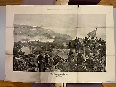 £19.99 • Buy Illustrated London News 1878 - Massive Poster Plevna Sortie 1877