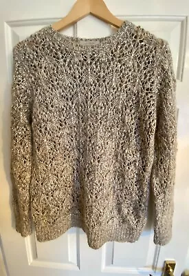 D’Exterior Luxury Jumper Harrods Size M Chunky Knit Wool Italy Great Condition • $43.55