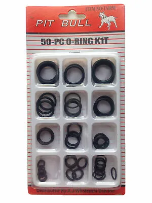 50Pc Assorted O RING SET Rubber Seals Tap Plumbing O-Ring Washer Kit Pack • £3.24
