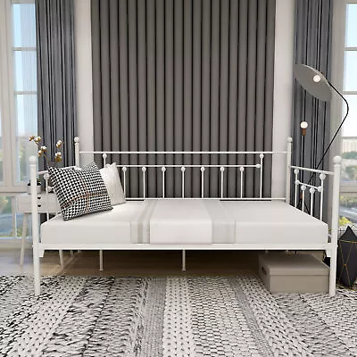 Metal Platform Daybed Frame Twin Size Metal Slat No Box Spring Required Sofa Bed • $122.69
