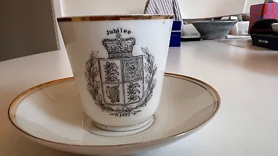 Queen Victoria Jubiee Cup & Suacer 1867 Original • £25