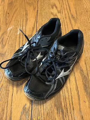 Mizuno Wave Bolt 4 Womens Shoes Black Silver Women's Volleyball Shoes Size 7.5 • $14.99