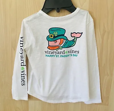 Vineyard Vines 4T Girls St. Patrick’s Day Top Shirt Leprechaun Whale • $6.99