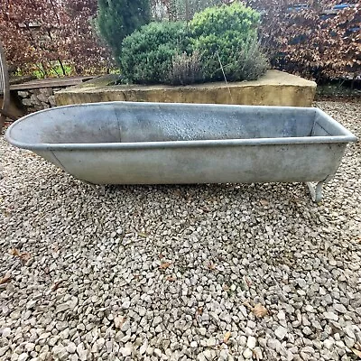 Vintage Galvanised Bath Planter • £110