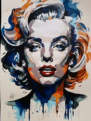 Minimalistic Acrylic Poster Portrait Of Marilyn Monroe Handmade • $85