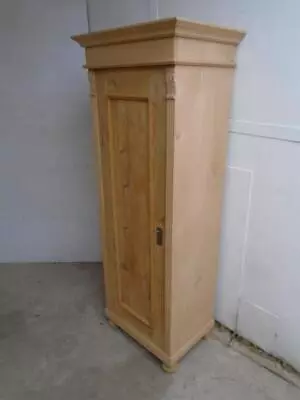 A Low Cottage 1 Door Antique/Old Pine Storage Cupboard To Wax/Paint • £595