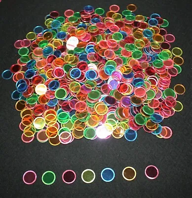 700 Bingo Chips Markers 100 Each Color - Use With Magnetic Wand On Paper Sheets • $21.95