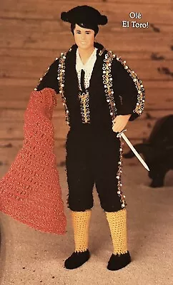 Crochet Pattern Matador Outfit For Ken Doll PATTERN ONLY • $2.59