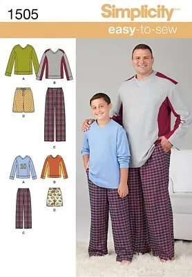 Simplicity Sewing Pattern 1505 Kids Men S-5XL • £14.99