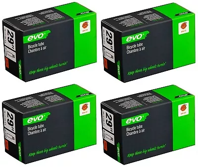 (4) PACK | EVO 29  Mountain Bike Tubes | 2.0-2.4 | 48mm Schrader Valve | 29er • $24.95