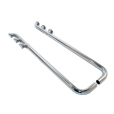 Patriot Exhaust H1264 Low-Line Lake Pipe Triple Style Chrome 2 X 60 • $479.95