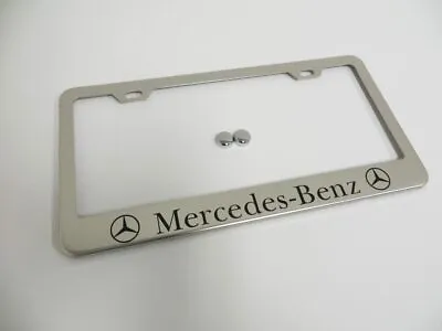 For Mercedes Benz Stainless Steel License Plate Frame Holder Rust Free Bolt Caps • $12.99