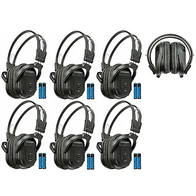 6 New Fold In Wireless IR Rear TV DVD Headphones Headset For Ford Vehicles 601b  • $71.99