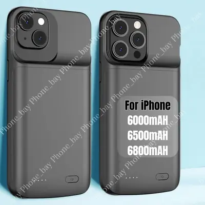 For IPhone 15 14 13 12 11 XR X 8 External Battery Charger Case Power Bank Cover • $21.25
