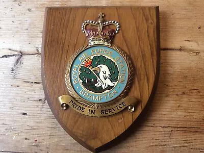 Royal Air Force (raf) Station Brampton Plaque/shield • £36