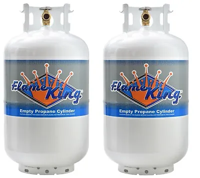 Twin Pack 30 Lb. Vertical Propane Cylinder Refillable Steel Tank With OPD Valve • $164.95
