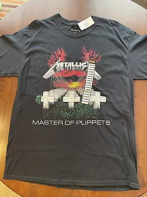 Spencers METALLICA Master Of Puppets Adult Black T Shirt Cotton Sz Lg NWT  • $22.99