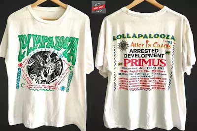 Lollapalooza T-Shirt 1993 Vintage Festival Music Tour Concert Large Giant S-5XL • $25.79