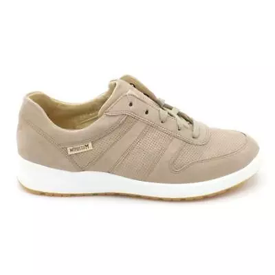 Mephisto Perforated Nubuck Lace-Up Sneakers Rebeca Taupe • $47.99