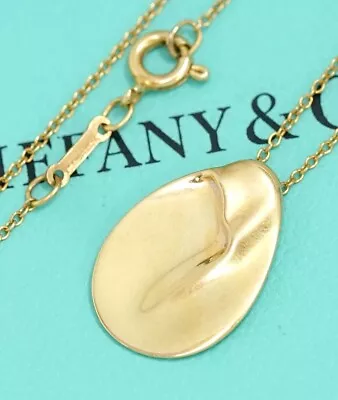 Tiffany & Co. Madonna Zodiac Necklace 16  18k Yellow Gold 750 Peretti Auth W/Box • $593.75