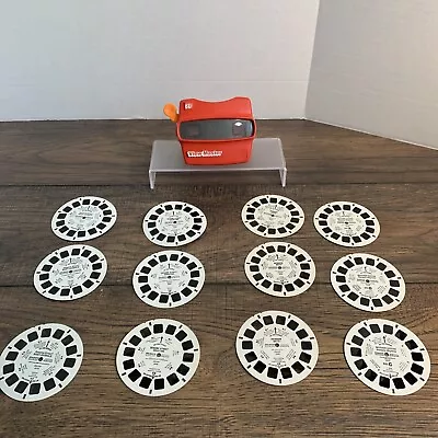 Vintage Red View Master 3D 12 Reels Rainbow Brite  Mother Goose& Sesame Street • $24.95